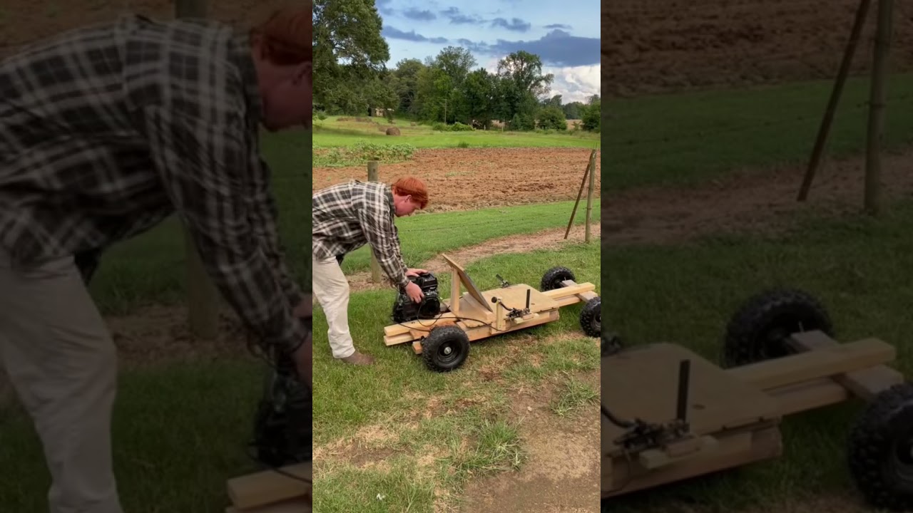 I BUILT A WOOD GO CART