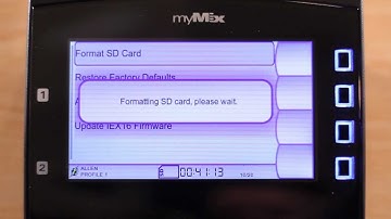 Using SD-Cards in myMix