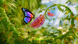 Drinking the Juice of the Gods from the Forbidden Flower 🌈✨🦋 Psychedelic Butterfly Blender Animation