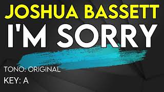 Joshua Bassett - I'm Sorry - Karaoke Instrumental