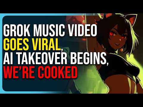 Thumbnail for Grok Imagine Music Video Goes Viral, AI Takeover Begins, We’re Cooked