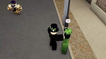 Touching grass in YBA (never done before)