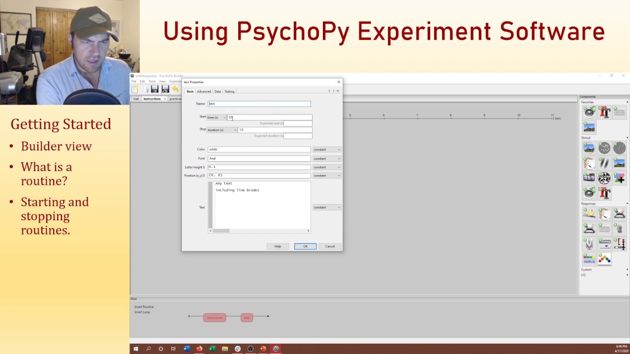 How to Use PsychoPy Experiment Building Software - YouTube