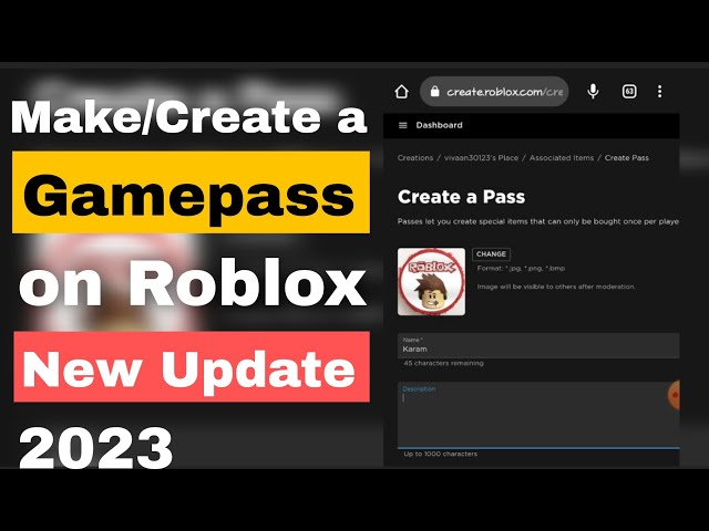 Make you a roblox gamepass by Exzyaa