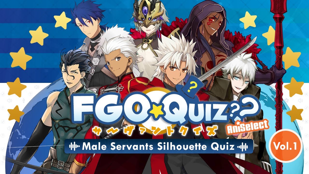 【FGO Challenge】Guess The Male Servants by Silhouette?? Vol.1 Fate