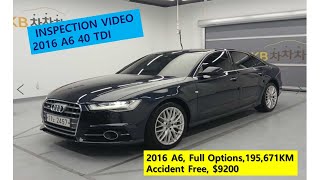 Inspection video for 2016 A6 40 TDI, by Eric Kong,