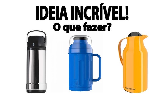 Garrafa Térmica Termolar Lúmina com Rolha Clean Inox 1L - Le biscuit