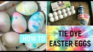 How To Tie Dye Easter Eggs with Shaving Cream