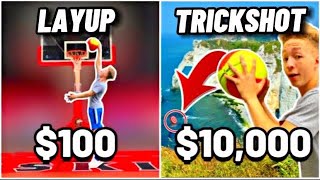 Take a $100 Layup or Shoot $10,000 Trickshot?