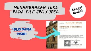 Menambahkan Teks/Tulisan pada File JPG / JPEG / PNG | Sangat Mudah screenshot 5