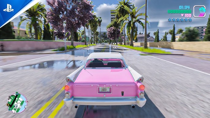 GTA: Vice City 2020 Remastered Gameplay! 4k 60fps Next-Gen Ray Tracing  Graphics [GTA 5 PC Mod] 