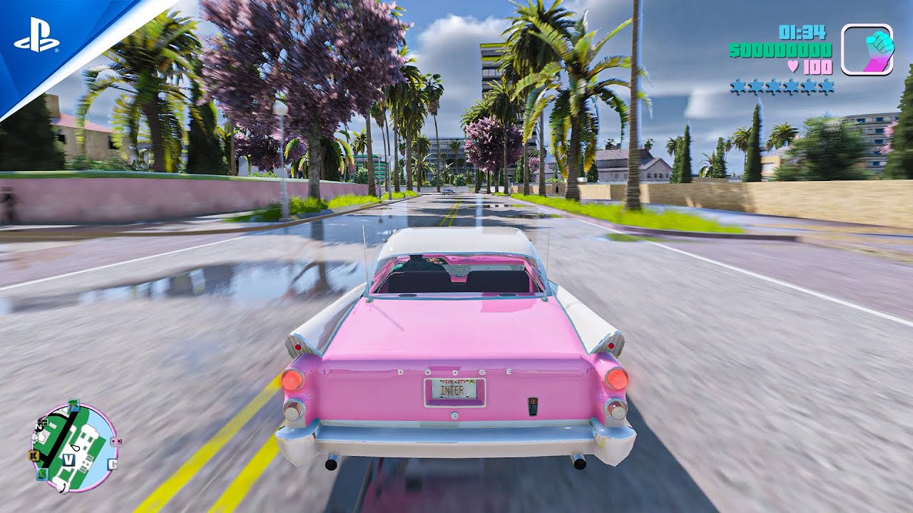 GTA Vice City Remake - Unreal Engine 5 Gameplay Concept Demo made