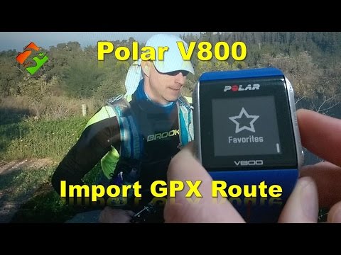 Polar V800 -  Import GPX route  --- obsolete ---