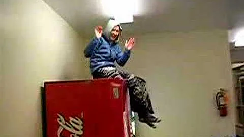 Heather Schellenberg Trapped on Vending Machine
