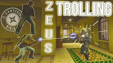 CS:GO - Trolling Silvers #23 - Zeus Towers and Ninja Defuses