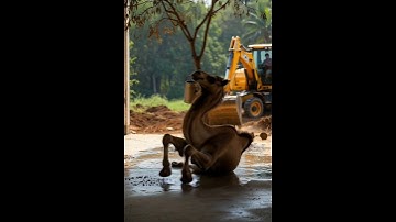 camal saved the mango 🥭 tree from drying up by watering it 😭 #ai​ #save​ #tree​#camale