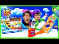 Real Life Buzz Lightyear and Bo Peep Hot Wheels Carnival Rescue (Toy Story 4)