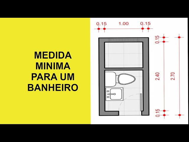 Qual a medida mínima de um box de banheiro?