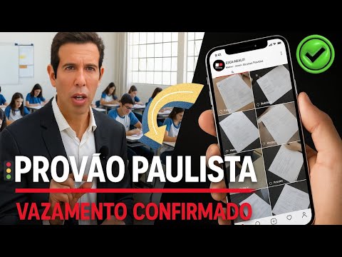 ESCÂNDALO! ALUNOS VAZAM PROVÃO PAULISTA E USAM CHATGPT NA PROVA.