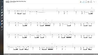 Bryan Adams - (Everything I Do) I Do It For You (BASS TAB PLAY ALONG)