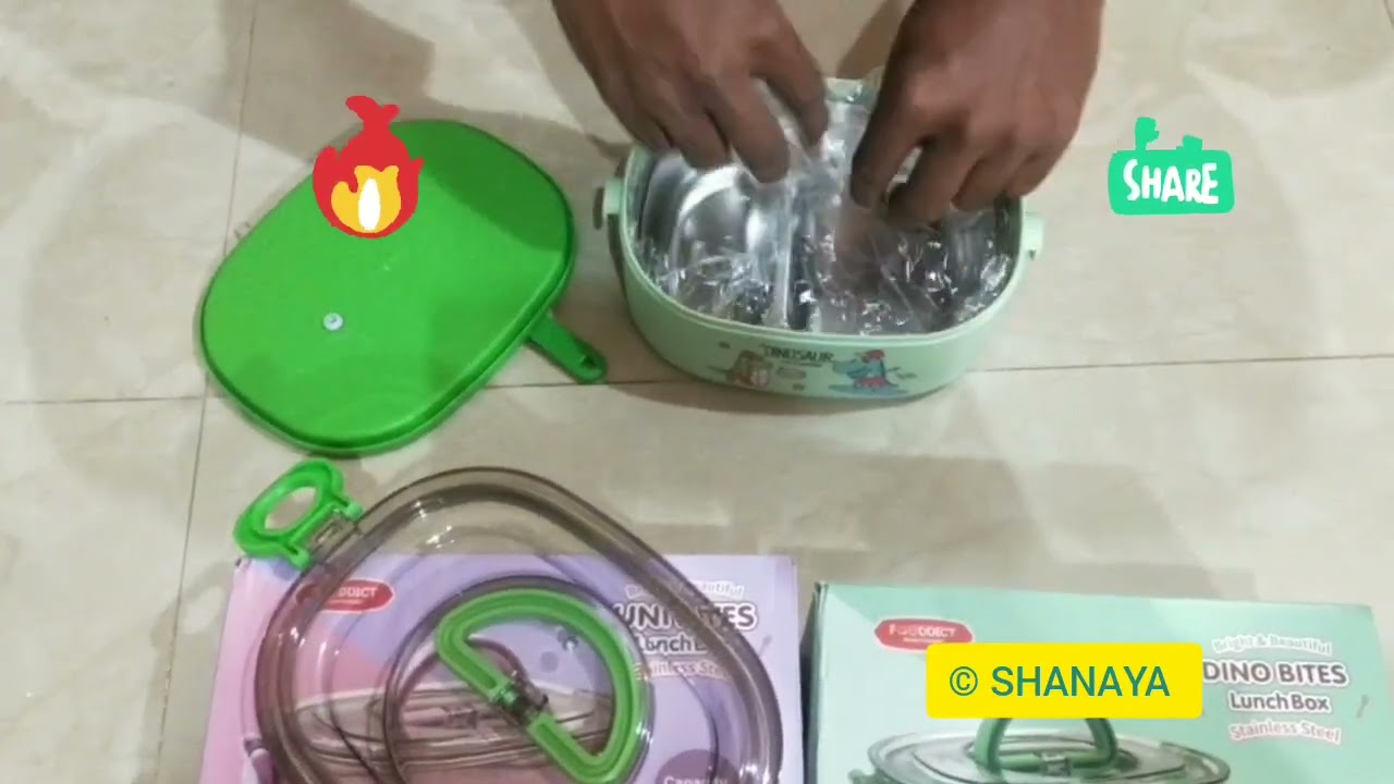 SHANAYA lunch box for kids ..available in 2 themes Unicorn and Dinosaur..Delivered pan India.