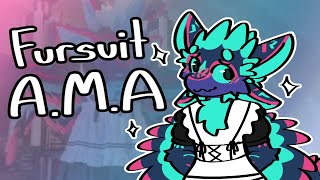 Fursuit Ask me Anything in a Maid Outfit.