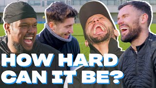 Chunkz, Kyle Walker, Ben Foster & Kieran Brown Recreate Classic Arsenal & Manchester City Goals