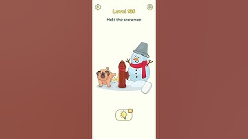 Games DOP 2 Level 135 | Delete One Part Level 135 Walkthrough Solution Melt The Snowman