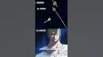 Zoro obtaining Sandai kitetsu flashback vs pre time skip ver