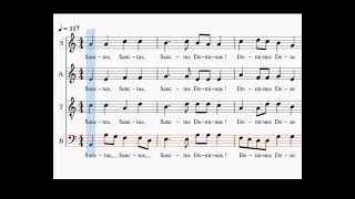 Sanctus Messe De St Paul Bass Chants De Lemmanuel Le De Labarthe
