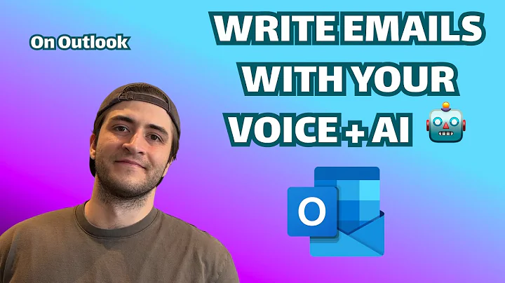 Emails with your Voice + AI on Outlook 🤖 (Voice typing better than Microsoft's dictation feature)