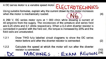 Electrotechnics N6 DC Machines Exam November 2023 @mathszoneafricanmotives