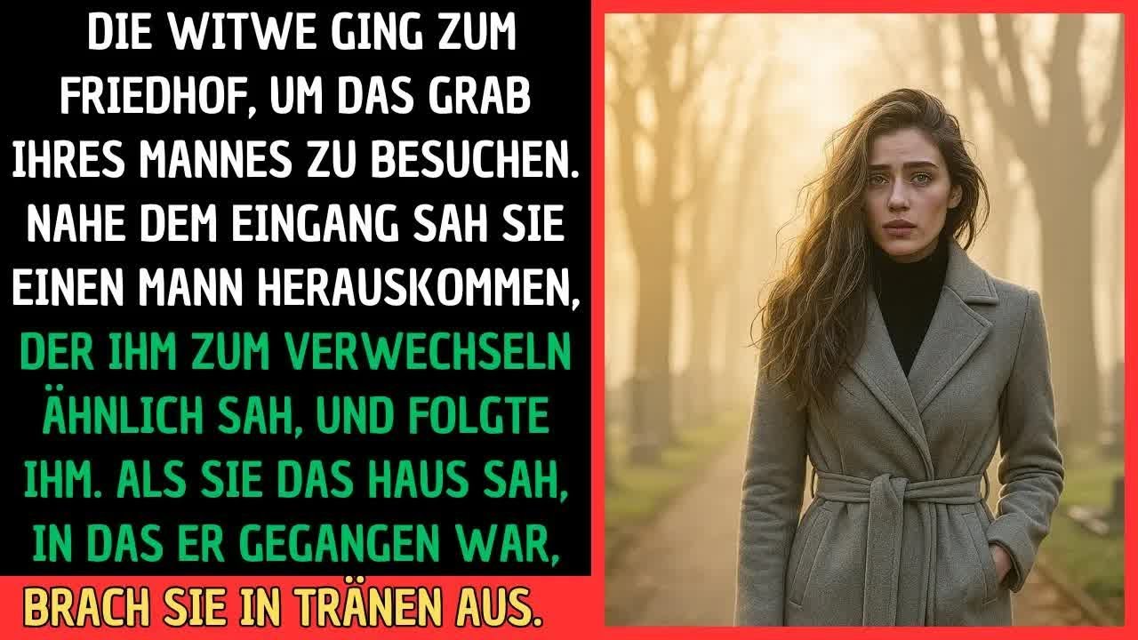 Am Friedhof sah sie einen Mann, der ihrem verstorbenen Mann zum Verwechseln ähnlich war