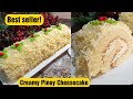 Creamy Pinoy Cheesecake| Creamy cheesecake recipe|melt in your mouth| Bake N Roll