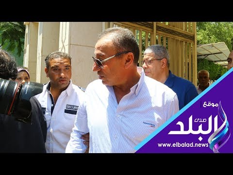 صدى البلد الخطيب يشارك فى جنازة والد زوجة الإعلامى أحمد شوبير
