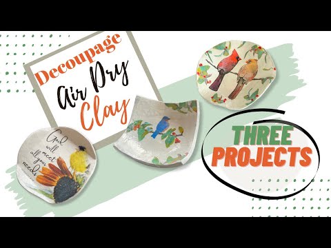 HOW TO USE CLAY & MOULDS  DECOUPAGE FOR BEGINNERS 