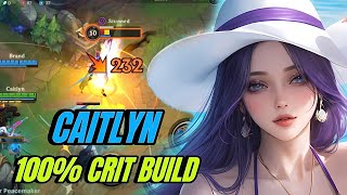 Caitlyn 100% Crit Build so OP in Patch 5.1a Season 13 | Wild Rift