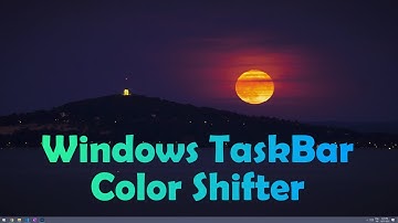 Windows TaskBar Color Shifter - Autohotkey v2 script