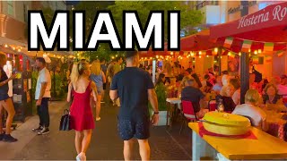 4K | MIAMI FLORIDA Nightlife Espanola Way | USA