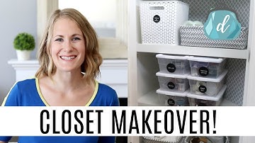 SIMPLIFIED ORGANIZATION! 💙 Linen & Medicine Closet Makeover (Dollar Tree, Walmart, Target)