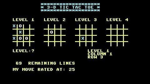 C64 Game - 3-D Tic Tac Toe (2)