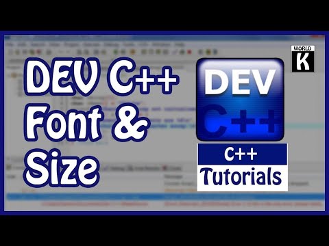 Changing Dev C++ editor font [Less then 45 Seconds]