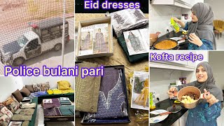 Police bulani pari | Solar itna late q lgwaya | I bought Eid Dresses for mother & sister