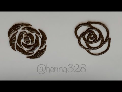 Henna Art Rose 簡単な薔薇2バリエーション メヘンディ ヘナタトゥー Youtube