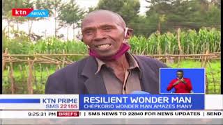 Resilient Wonder Man: Chepkorio man amazes many as he works on people's farms using one arm