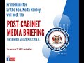 Post cabinet media briefing  thursday april 18th 2024