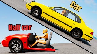Car vs Half Car - Beamng drive