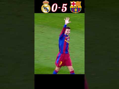 Barcelona vs Real Madrid (5–0) La Liga 2010 #youtube #shorts #football
