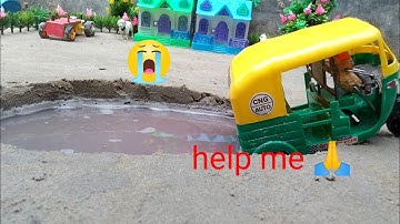Diy Tempo stuck in mud with tractor stuck mud mini science project #keepvilla, DESHl hacks3