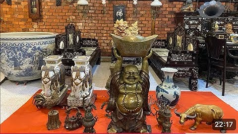 28/11/25.Bộ bàn Tam Sơn gỗ gõ.Kỳ lân gốm Nhật xưa.cặp voi gốm lái thiêu.Đồng Xưa 0973.629.296